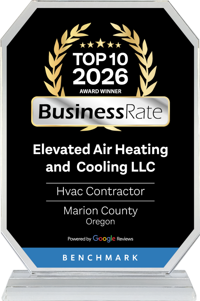 Elevated Air Heating and Cooling - Top 10 2026 Award Winner Top 10 2026 HVAC Contractor Award Winner - BusinessRate - Elevated Air Heating and Cooling